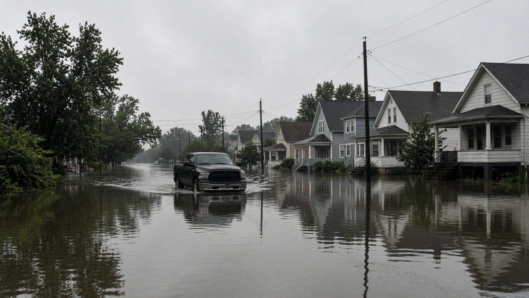 flooded street