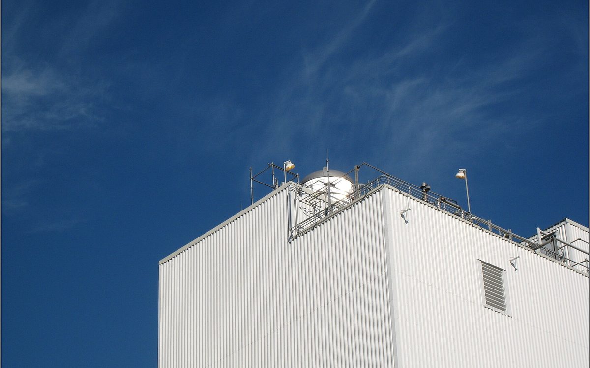 I stood and looked at the contrast between the blue sky and the tall white building inside this Petrochemical Plant near Baytown, Texas and thought I would capture it for all to see.