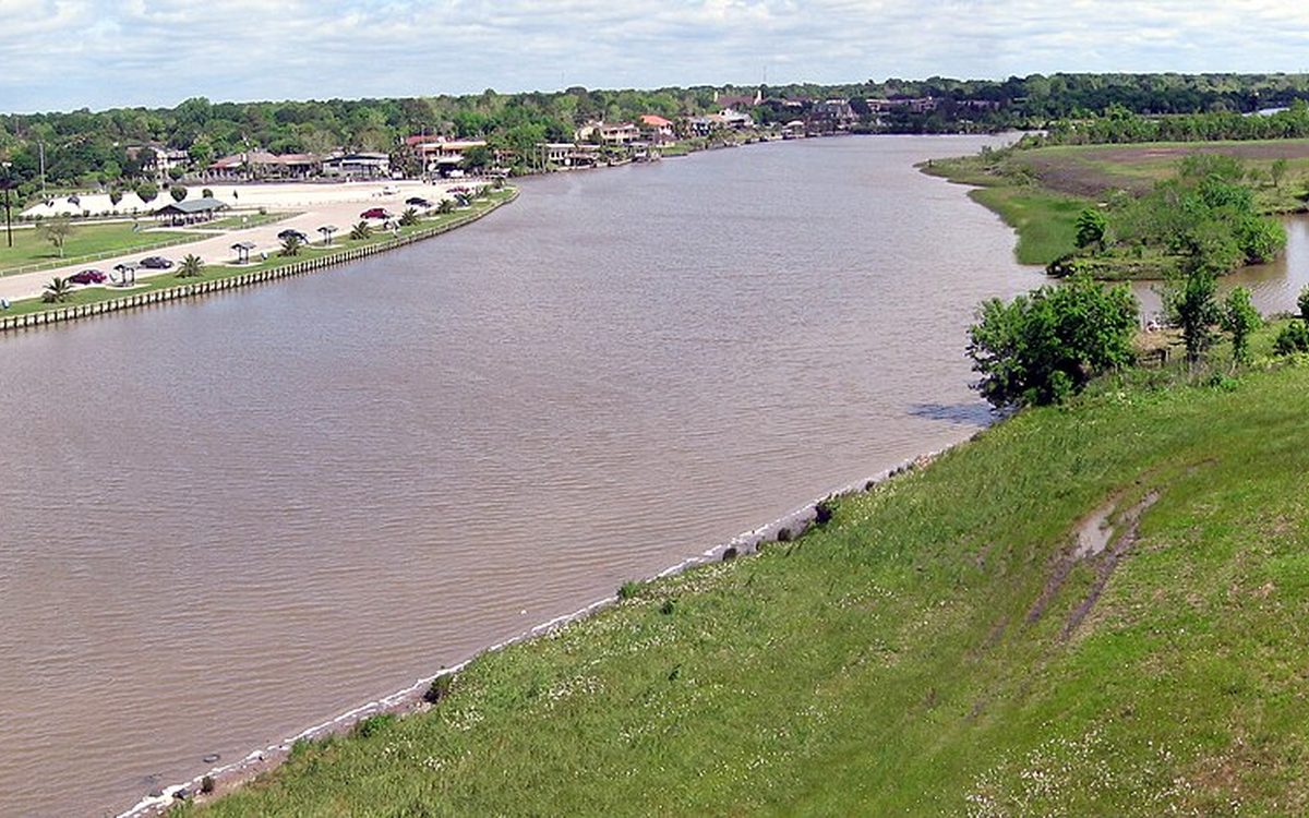 Cedar Bayou across from Roseland Park, Baytown, Texas