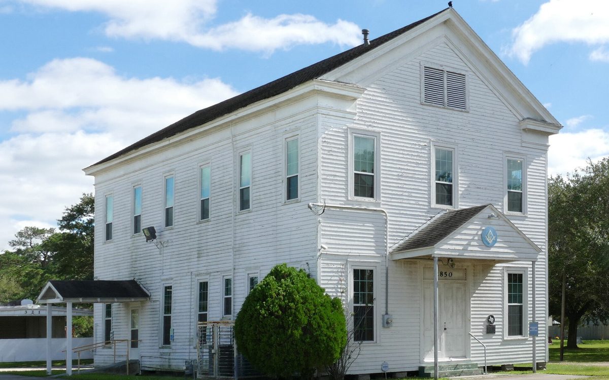 Located in Baytown, Texas and chartered on June 18, 1870, with 13 members. Opened its own hall July 7, 1876, donating quarters (1876-1911) to the first public school in east Harris County. 
On June 24, 1879, initiated an event that still continues-- the annual barbecue giving sense of community to area. In 100 years, Lodge has missed holding only one stated meeting. Through eras of great local expansion, this body has exerted stabilizing influence. Membership has grown steadily. Cedar Bayou sponsored organizing of lodges at Goose Creek (1922) and Anahuac (1948).