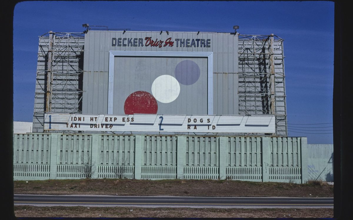 Title: Decker Drive-In, Baytown, Texas
Physical description: 1 photograph : color transparency ;  35 mm (slide format).

Notes: Margolies category: Theaters.; Forms part of: John Margolies Roadside America photograph archive (1972-2008).; General information about the John Margolies Roadside America photograph archive is available at http://hdl.loc.gov/loc.pnp/pp.mrg; Credit line: John Margolies Roadside America photograph archive (1972-2008), Library of Congress, Prints and Photographs Division.; Title, date and keywords based on information provided by the photographer.; Purchase; John Margolies 2015 (DLC/PP-2015:142).