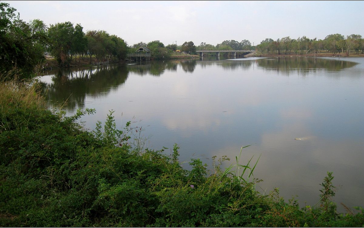 Goose Creek from the trail located in Baytown, Texas.