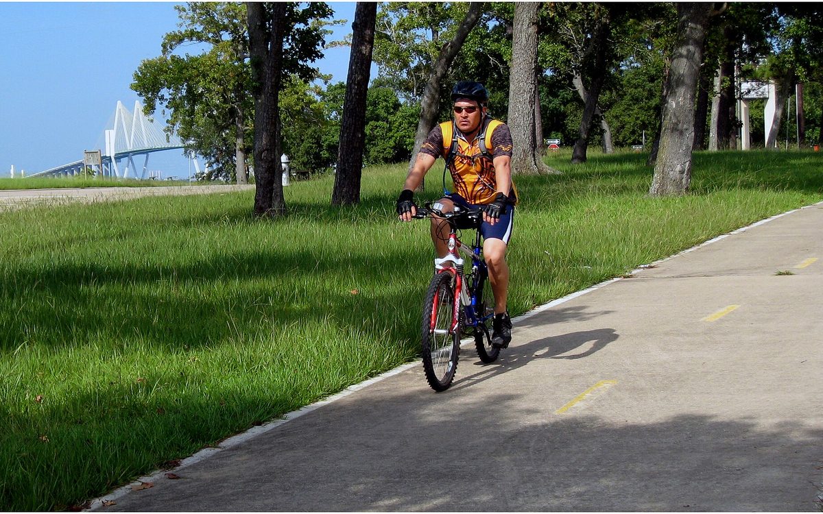 Goose Creek Trail Cyclist, Baytown, Texas