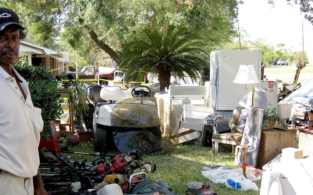 Lawrence Driver - 2204 Montana, Baytown, Texas - Hurricane Ike victim with 3-4 feet of water in his house.