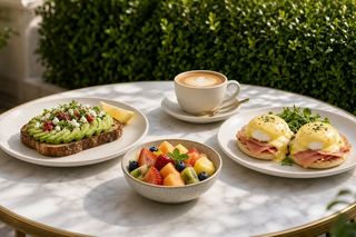 a brunch table