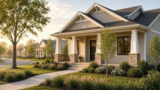 a house on a quiet suburban street